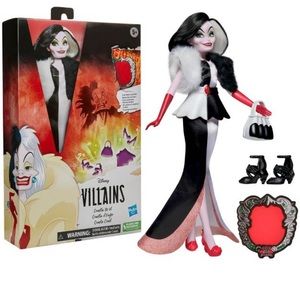 Disney Villains Hasbro CRUELLA DE VIL Fashion Doll BRAND NEW 2022!